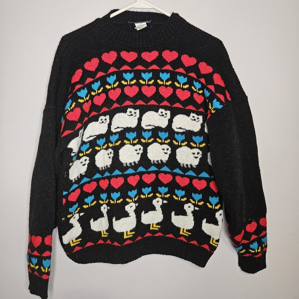 JJ Browne vintage animal sweater USA made